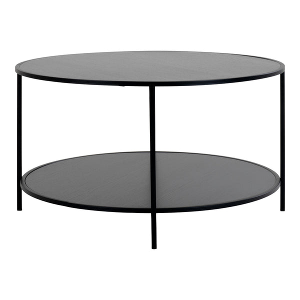 Soffbord VITA Stål Ø80x45 cm Svart