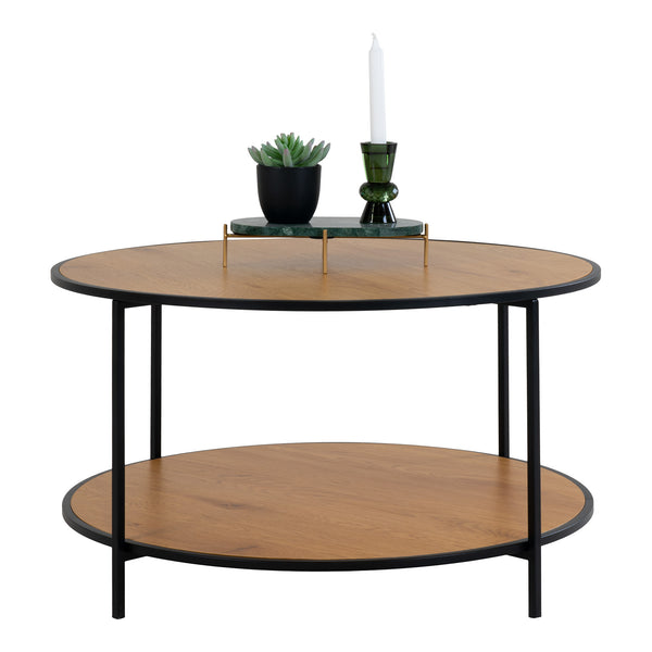 Soffbord VITA Stål Ø80x45 cm Natur
