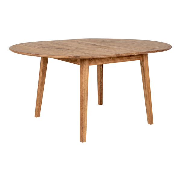 Utdragbar Matbord METZ Oljad ek Ø118x118-158x75 -Natur