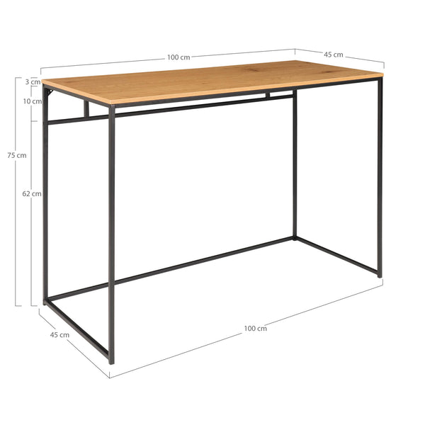 Desk WHITE Steel 45x100x75 Natural