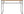 Desk WHITE Steel 45x100x75 Natural