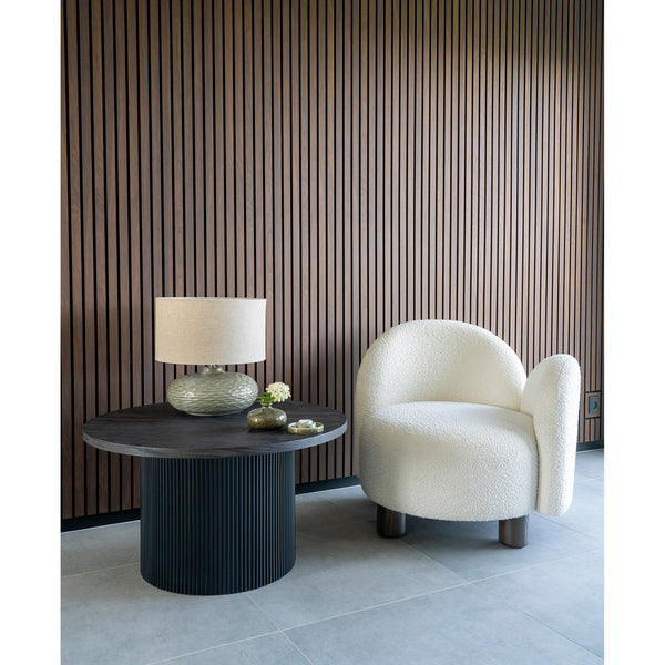 Soffbord BOAVISTA MDF Ø80x45 Mörkbrun