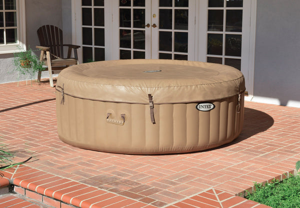 INTEX PureSpa Bubble Uppblåsbar Jacuzzi 4 Personer