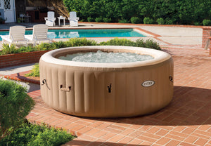 INTEX PureSpa Bubble Uppblåsbar Jacuzzi 4 Personer