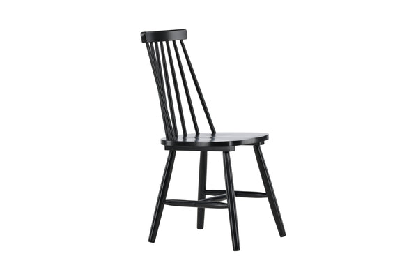 Matstolar LÖNNEBERGA Gummi trä 88x43x50cm Svart-2st