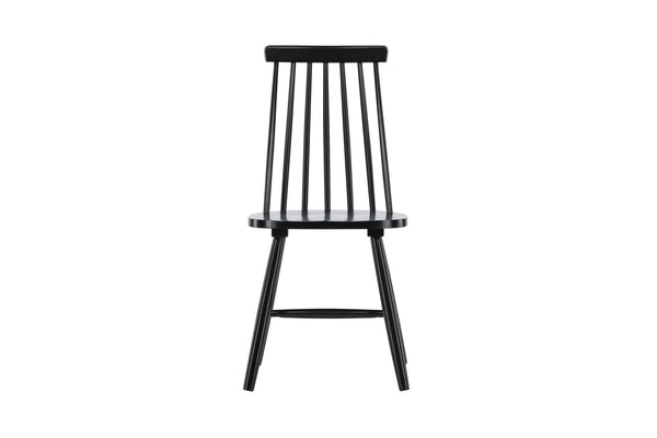 Matstolar LÖNNEBERGA Gummi trä 88x43x50cm Svart-2st