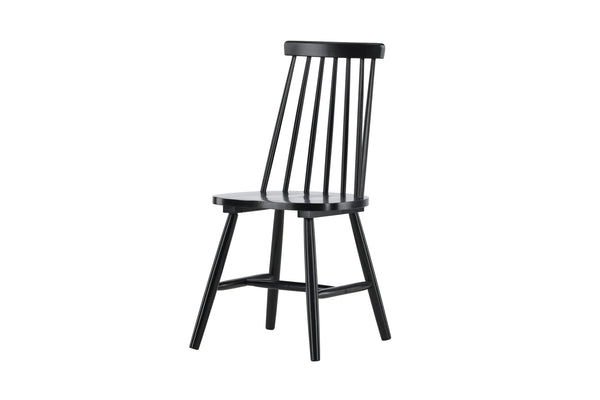 Matstolar LÖNNEBERGA Gummi trä 88x43x50cm Svart-2st