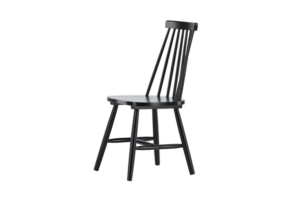 Matstolar LÖNNEBERGA Gummi trä 88x43x50cm Svart-2st