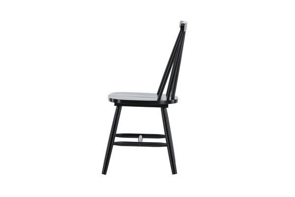 Matstolar LÖNNEBERGA Gummi trä 88x43x50cm Svart-2st