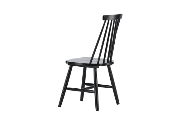 Matstolar LÖNNEBERGA Gummi trä 88x43x50cm Svart-2st