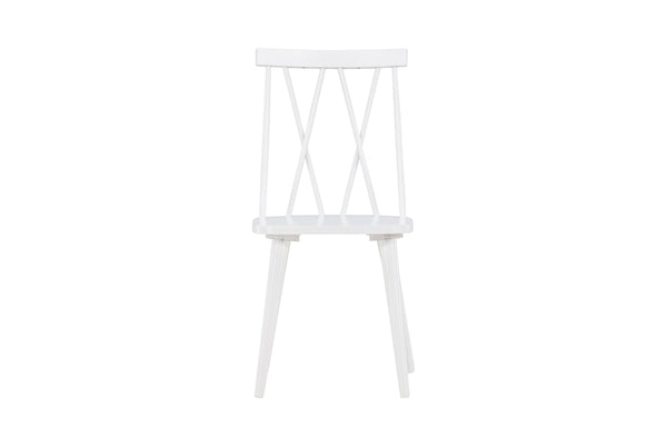Matstolar MARIETTE Gummi trä 88x43x50cm Vit-2st