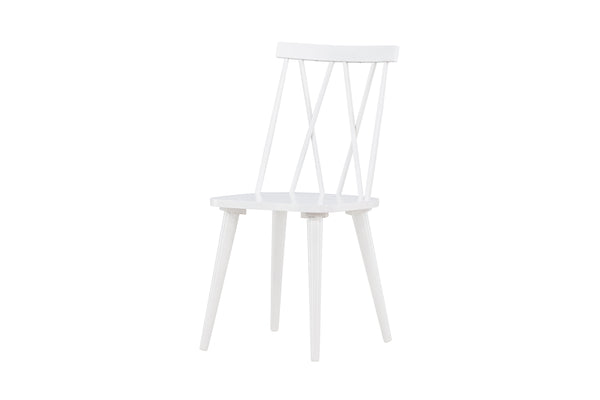 Matstolar MARIETTE Gummi trä 88x43x50cm Vit-2st