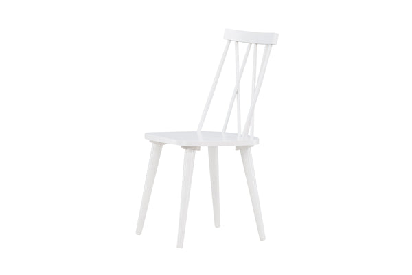 Matstolar MARIETTE Gummi trä 88x43x50cm Vit-2st