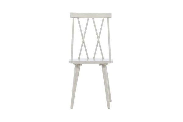 Matstolar MARIETTE Gummi trä 88x43x50cm Ljusgrå-2st