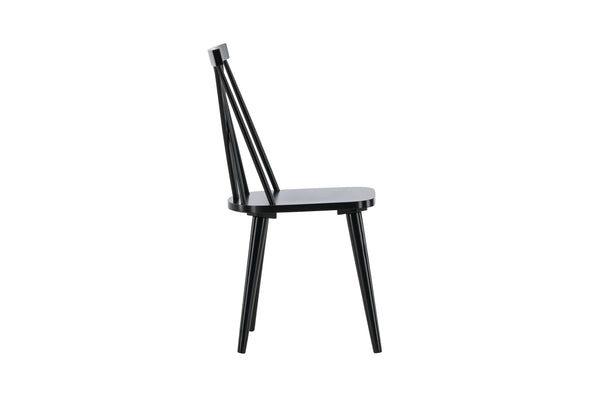 Matstolar MARIETTE Gummi trä 88x43x50cm Svart-2st
