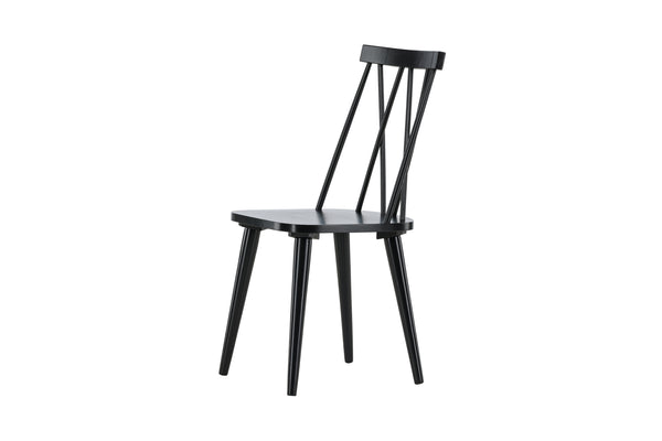 Matstolar MARIETTE Gummi trä 88x43x50cm Svart-2st