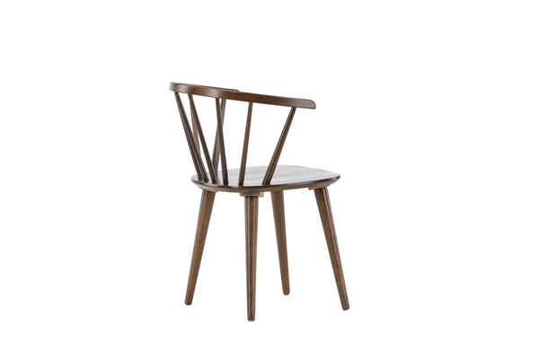 Matstolar BOBBY Gummi trä 76x55x53cm Mocca-2st