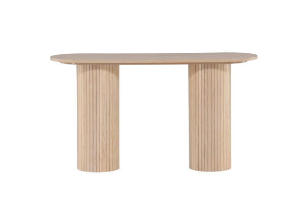 Side table BIANCA MDF 40x130 cm-White plastered