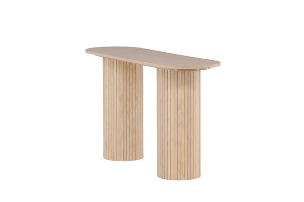 Side table BIANCA MDF 40x130 cm-White plastered