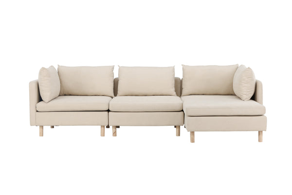 Schäslongsoffa ZERO Polyester Beige
