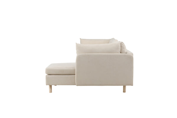 Schäslongsoffa ZERO Polyester Beige
