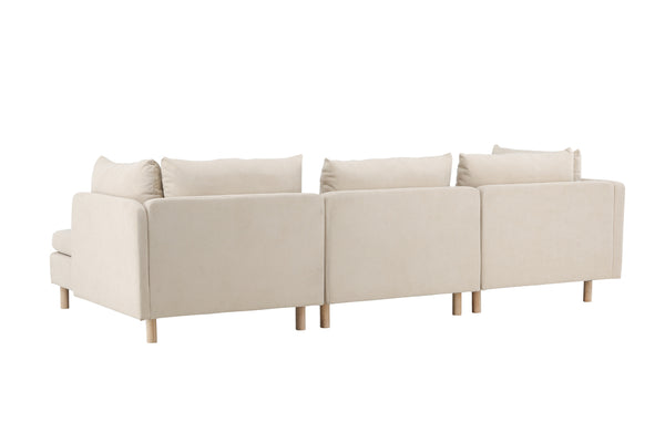 Schäslongsoffa ZERO Polyester Beige