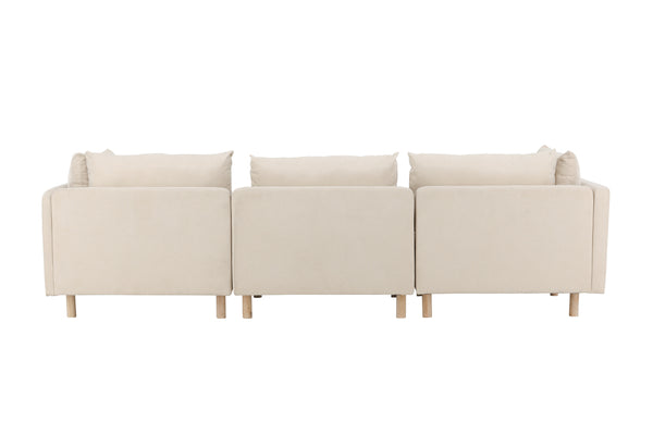 Schäslongsoffa ZERO Polyester Beige