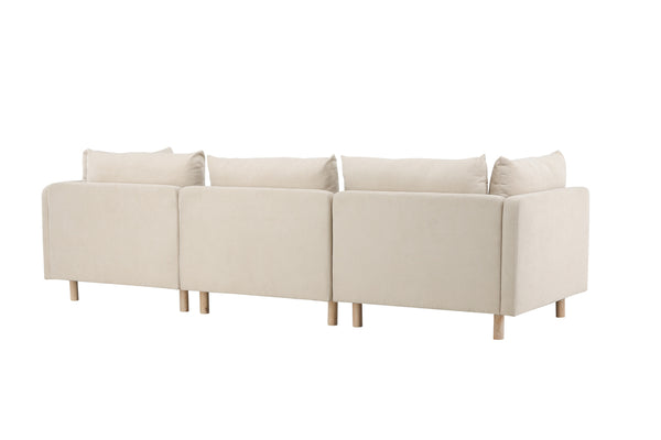 Schäslongsoffa ZERO Polyester Beige