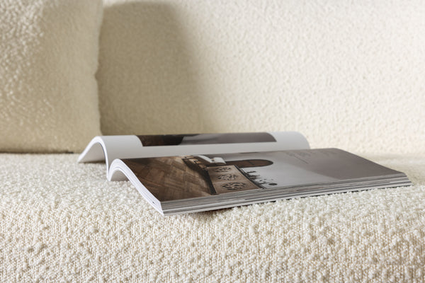 3-Sits Soffa LUNA Boucle Vit
