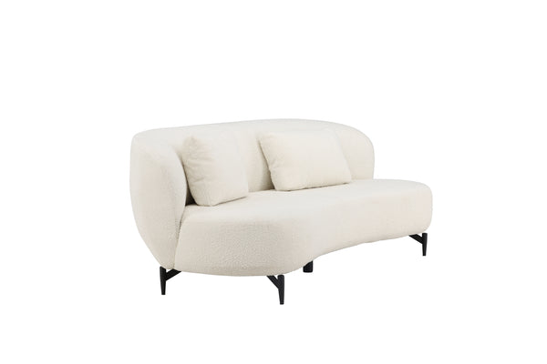 3-Sits Soffa LUNA Boucle Vit