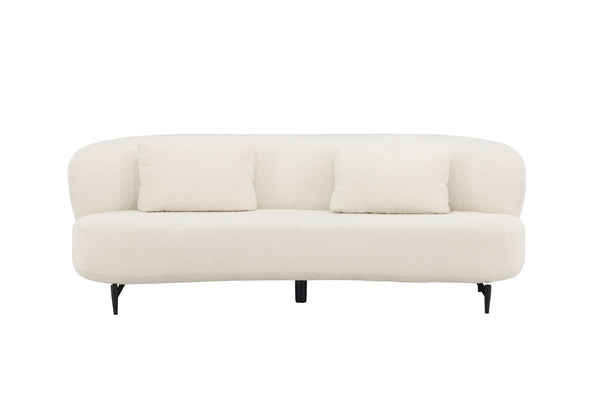 3-Sits Soffa LUNA Boucle Vit