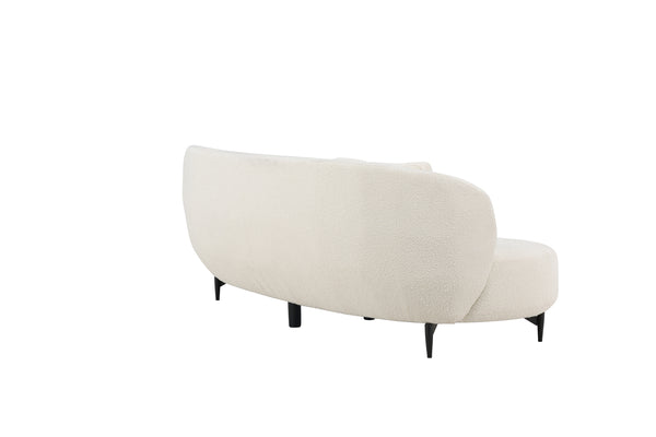 3-Sits Soffa LUNA Boucle Vit