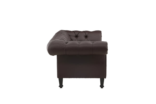 ÄTRAN 3-Sits Soffa PU Brun