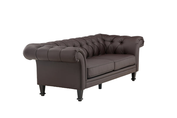 ÄTRAN 3-Sits Soffa PU Brun