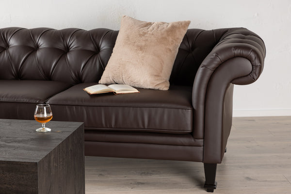 ÄTRAN 3-Sits Soffa PU Brun