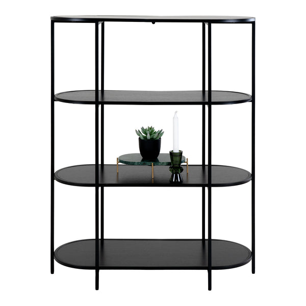 Hyllor VITA Melaminfolie 85x36x111 -Svart
