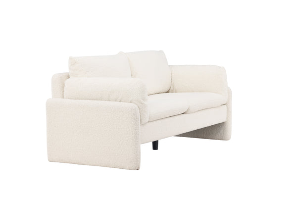 2-Sits Soffa VINDEL Teddy Vit