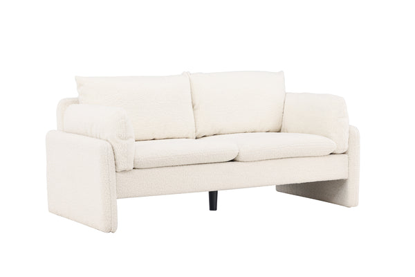 2-Sits Soffa VINDEL Teddy Vit