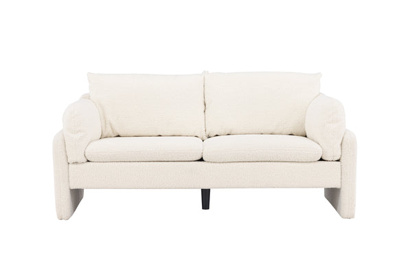 2-Sits Soffa VINDEL Teddy Vit