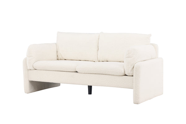 2-Sits Soffa VINDEL Teddy Vit