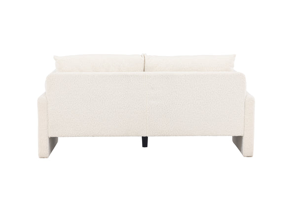 2-Sits Soffa VINDEL Teddy Vit