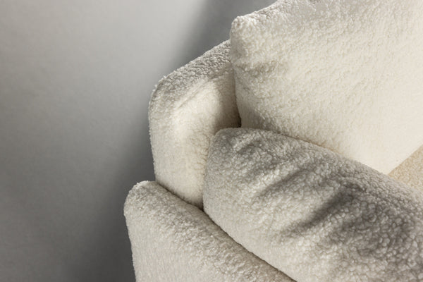 2-Sits Soffa VINDEL Teddy Vit