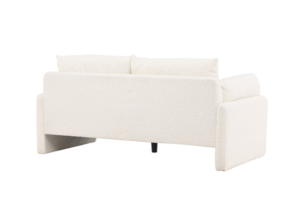 2-Sits Soffa VINDEL Teddy Vit