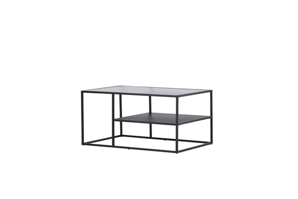Soffbord CAMPINAS Glas 60x90 Svart