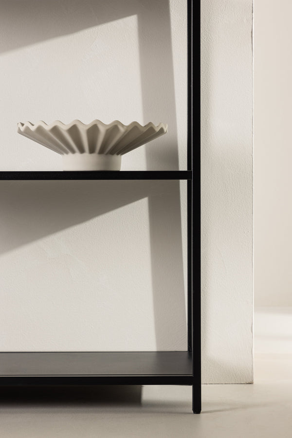 Hyllor MONTEVIDEO Stål 150*70 cm-Svart