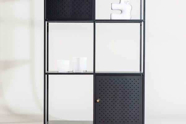 Hyllor PORTO SEGURO Stål 180*80 Svart