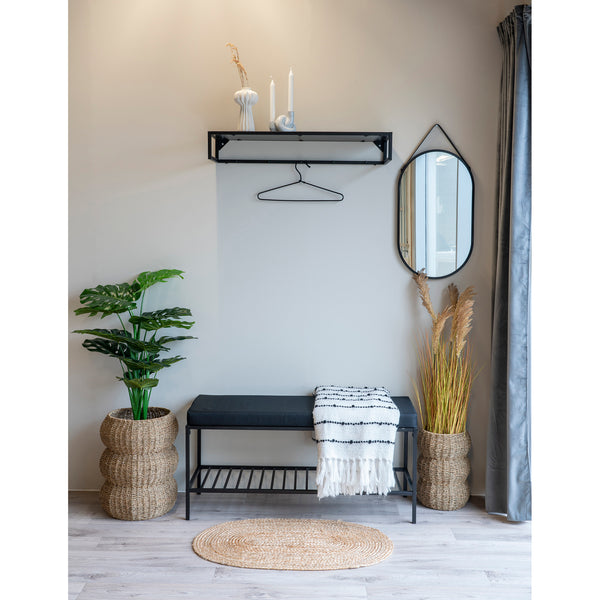 Spegel TRAPANI Stål 50x80-Svart