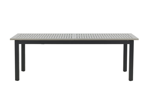 Rektangulära Matbord ALBANY Teak 224x100 Mörkgrå