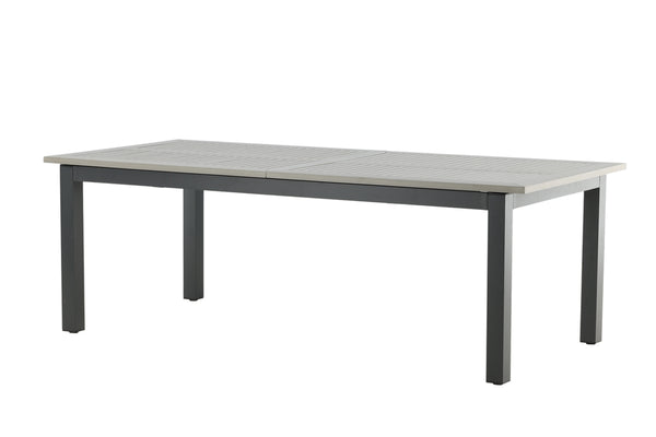 Rektangulära Matbord ALBANY Teak 224x100 Mörkgrå