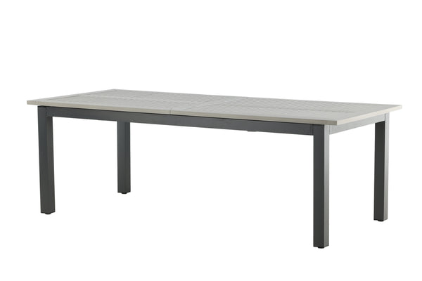 Rektangulära Matbord ALBANY Teak 224x100 Mörkgrå